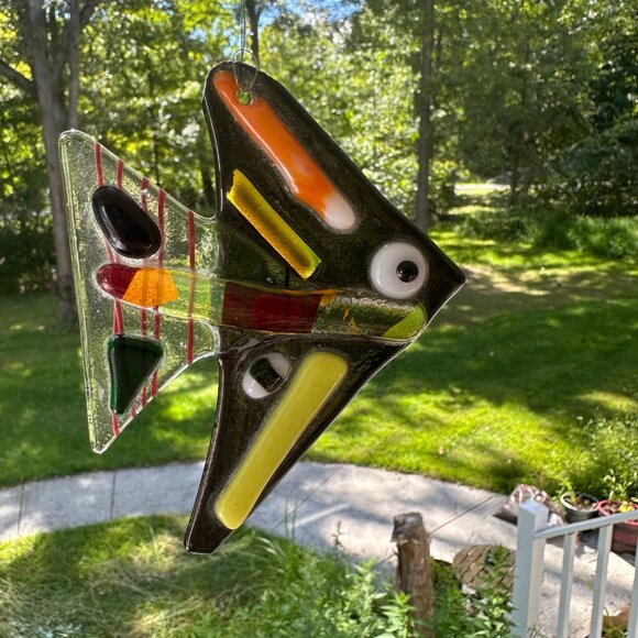 #7435 FISH SUN CATCHER SUN FUSED GLASS - Picture 2 of 11